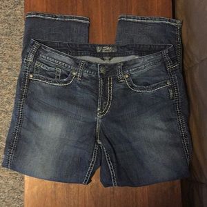 Silver Jeans Twisted Capri size 14